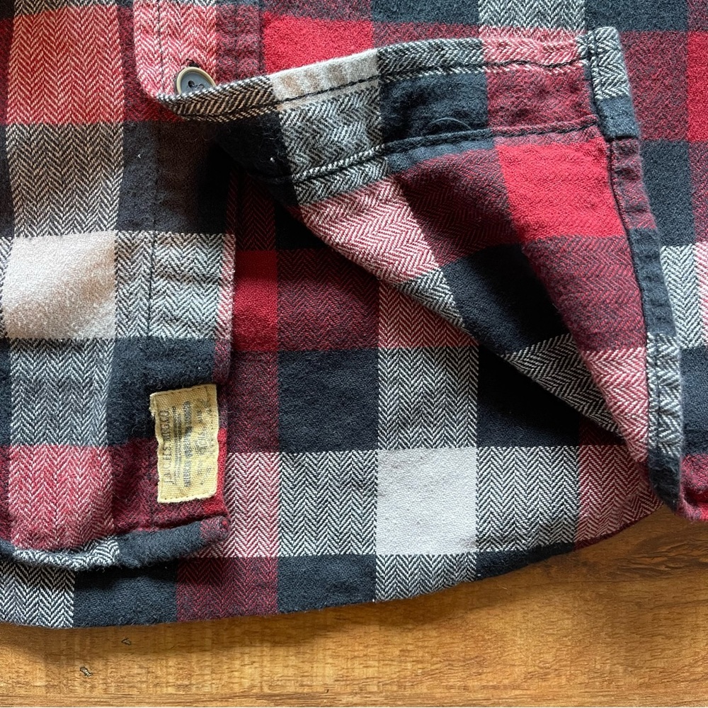 JACHS Flannel Mens Plaid Shirt Medium - Picture 4 of 12